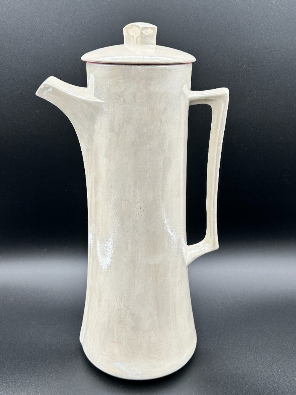 Vintage Arnel's Pottery Lustreware Pitcher Tea Coffee Pot Water Server MCM